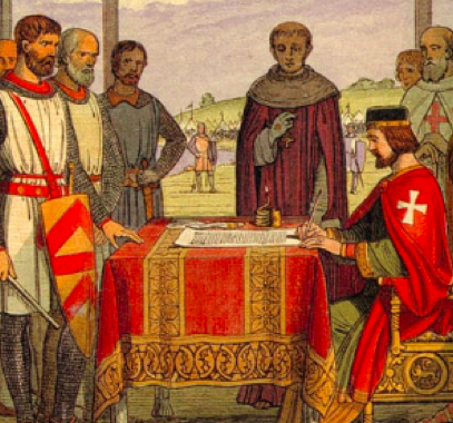 Magna Carta sealed at Runnymede